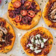 Seasoned Flat-Bread With Red Onion and Sumac